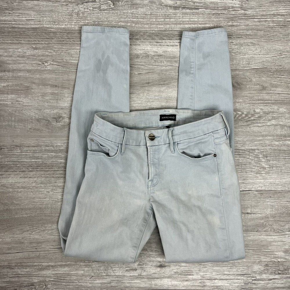 MARCIANO Skinny Jeans Low Rise Pockets Denim Light Wash Blue Number 61 Size 27